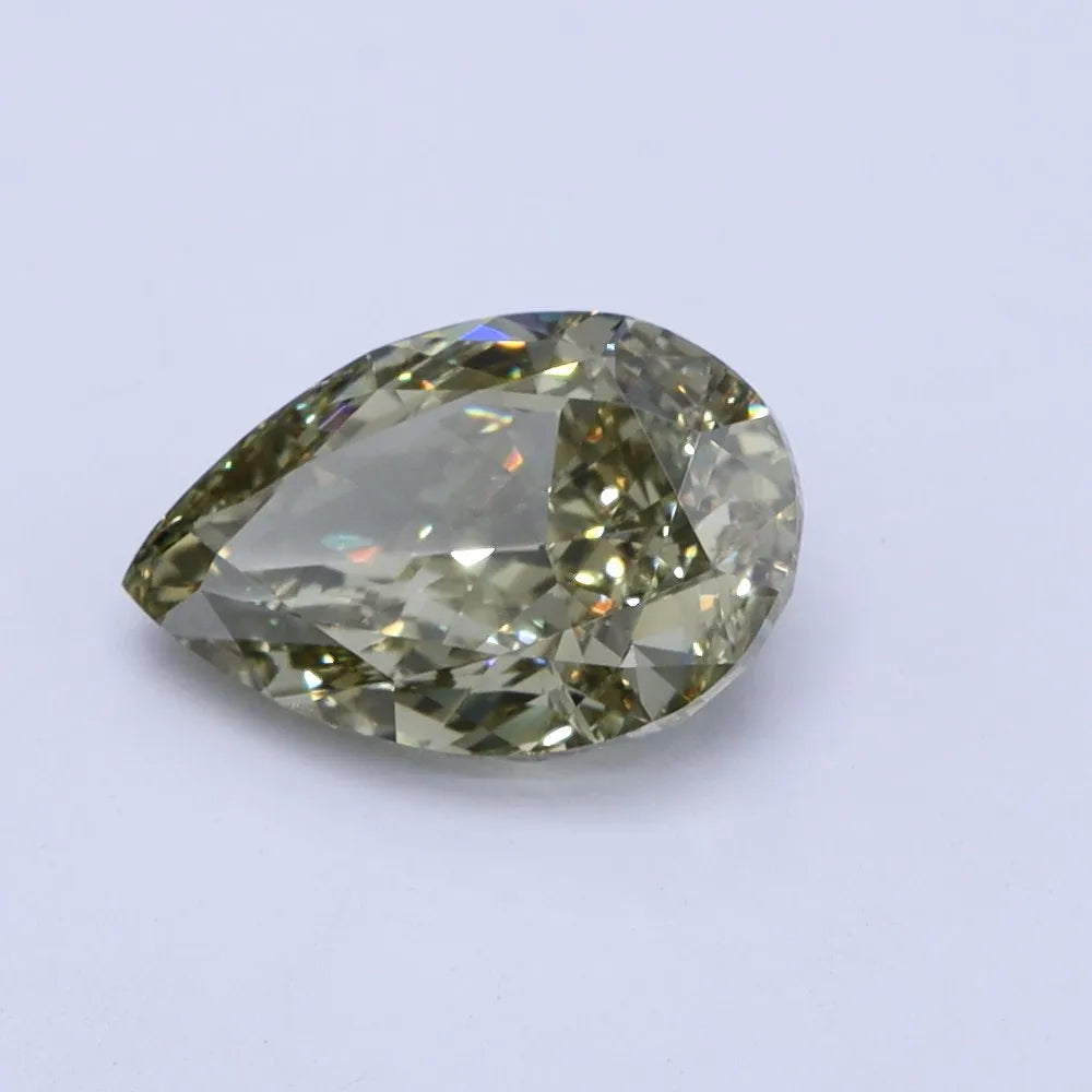 2.00ct Pear Natural Diamond (Colour Fancy Yellow, Clarity SI1, GIA Certified)