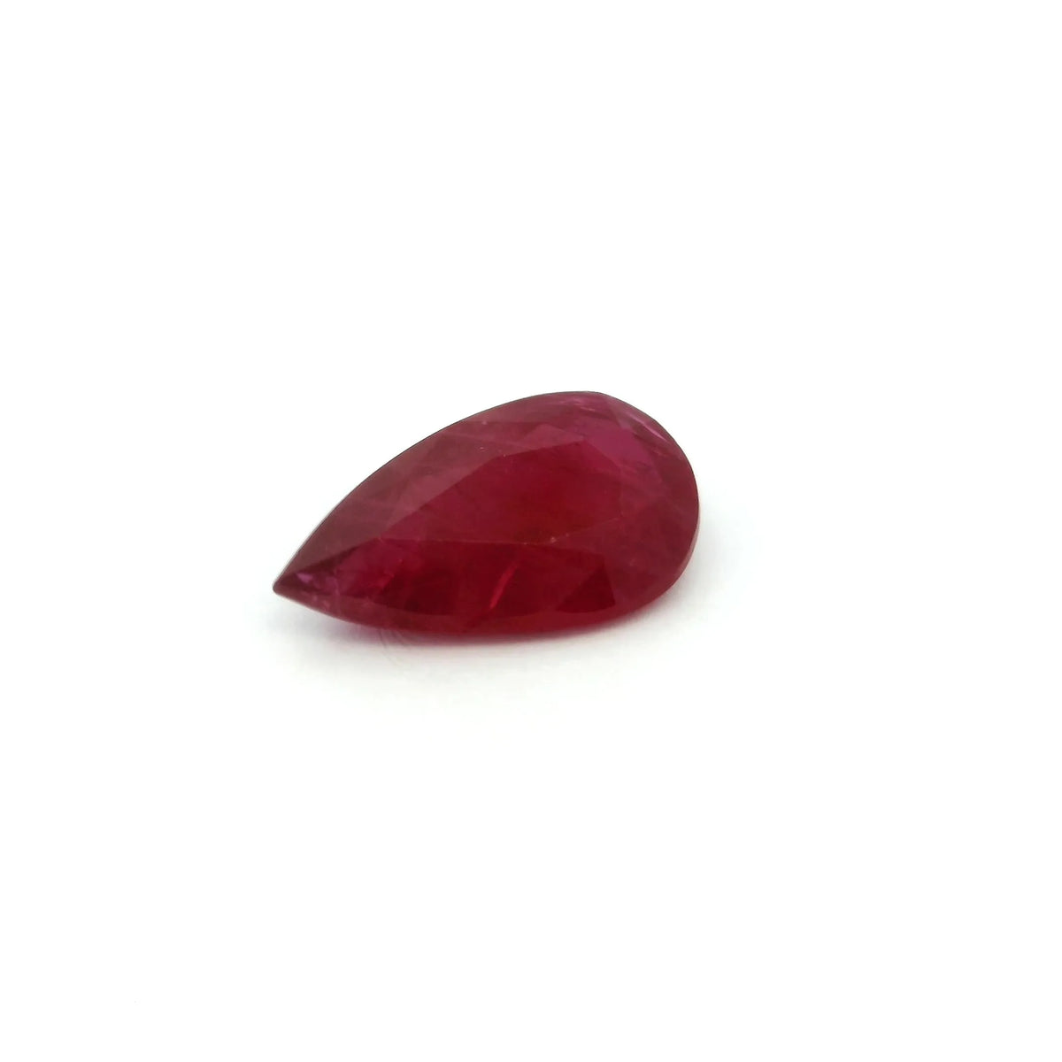 2.00ct Pear Natural Ruby (Colour Red, Clarity Moderately Included, Cut Faceted)
