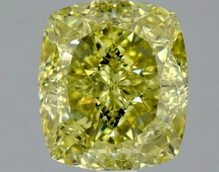 2.01ct Cushion brilliant Natural Diamond (Colour Fancy Deep Yellow, Clarity VS2, GIA Certified)