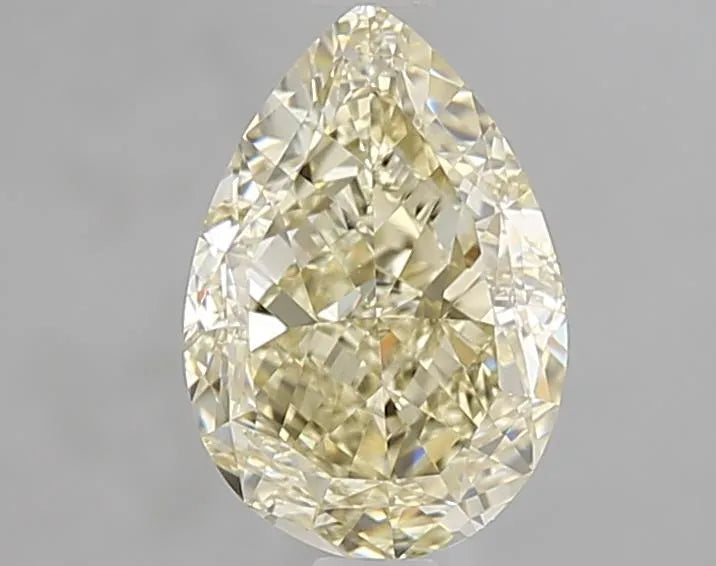 2.01ct Pear Natural Diamond (Colour Fancy Light Yellow, Clarity VS1, GIA Certified)