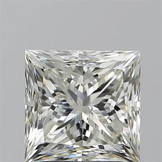 2.01ct Princess Natural Diamond (Colour I, Clarity SI1, HRD Certified)