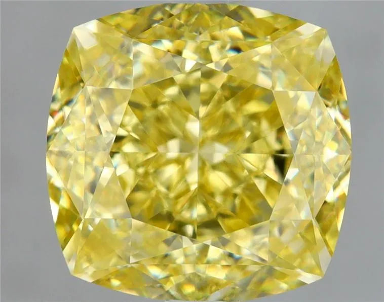 2.02ct Cushion brilliant Natural Diamond (Colour Fancy Intense Yellow, Clarity VS1, GIA Certified)
