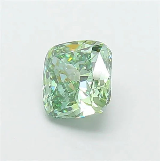 2.02ct Cushion modified Lab Grown Diamond (Colour Fancy Vivid Green, Clarity VS2, IGI Certified)