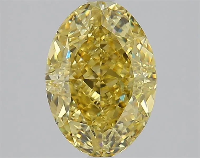 2.02ct Oval Natural Diamond (Colour Fancy Yellow, Clarity VVS2, Cut VG, GIA Certified)