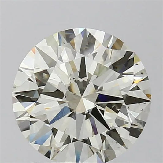 2.02ct Round Natural Diamond (Colour K, Clarity SI1, Cut EX, IGI Certified)