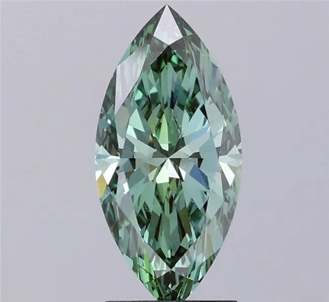 2.03ct Marquise Lab Grown Diamond (Colour Fancy Vivid Green, Clarity VVS2, IGI Certified)