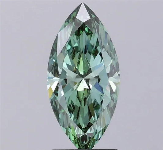 2.03ct Marquise Lab Grown Diamond (Colour Fancy Vivid Green, Clarity VVS2, IGI Certified)