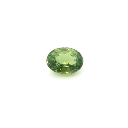 2.08ct Oval Natural Sapphire (Colour Green, Clarity Slightly Included, Cut Faceted)