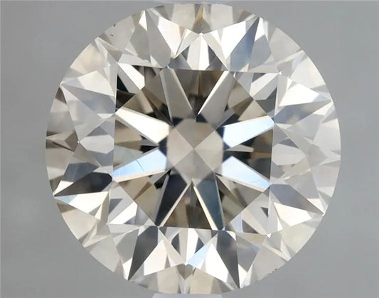 2.08ct Round Natural Diamond (Colour L, Clarity SI1, Cut EX, IGI Certified)