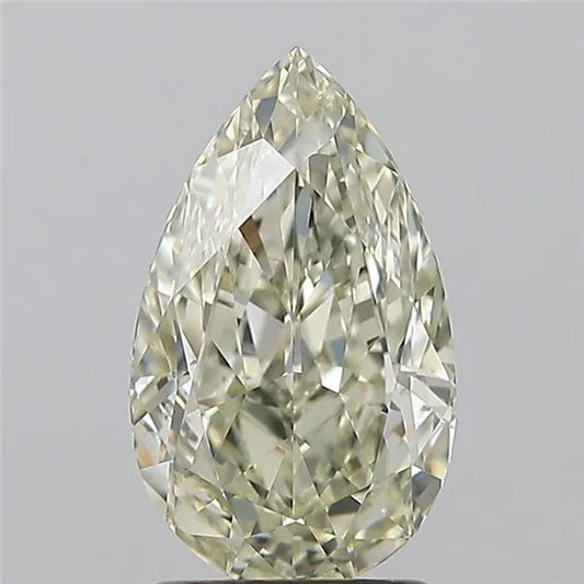2.11ct Pear Natural Diamond (Colour K, Clarity VVS2, HRD Certified)