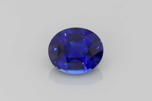2.13ct Oval Natural Sapphire (Colour Blue, Clarity Eye Clean, Cut Faceted)