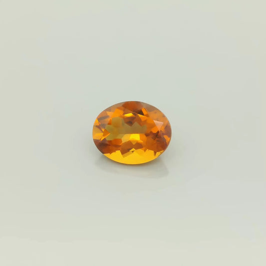 2.17ct Oval Natural Citrine (Colour Yellow, Clarity Eye Clean, Cut Faceted)