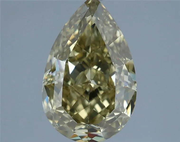 2.17ct Pear Natural Diamond (Colour Fancy Yellow, Clarity VVS2, GIA Certified)