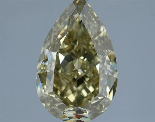 2.17ct Pear Natural Diamond (Colour Fancy Yellow, Clarity VVS2, GIA Certified)