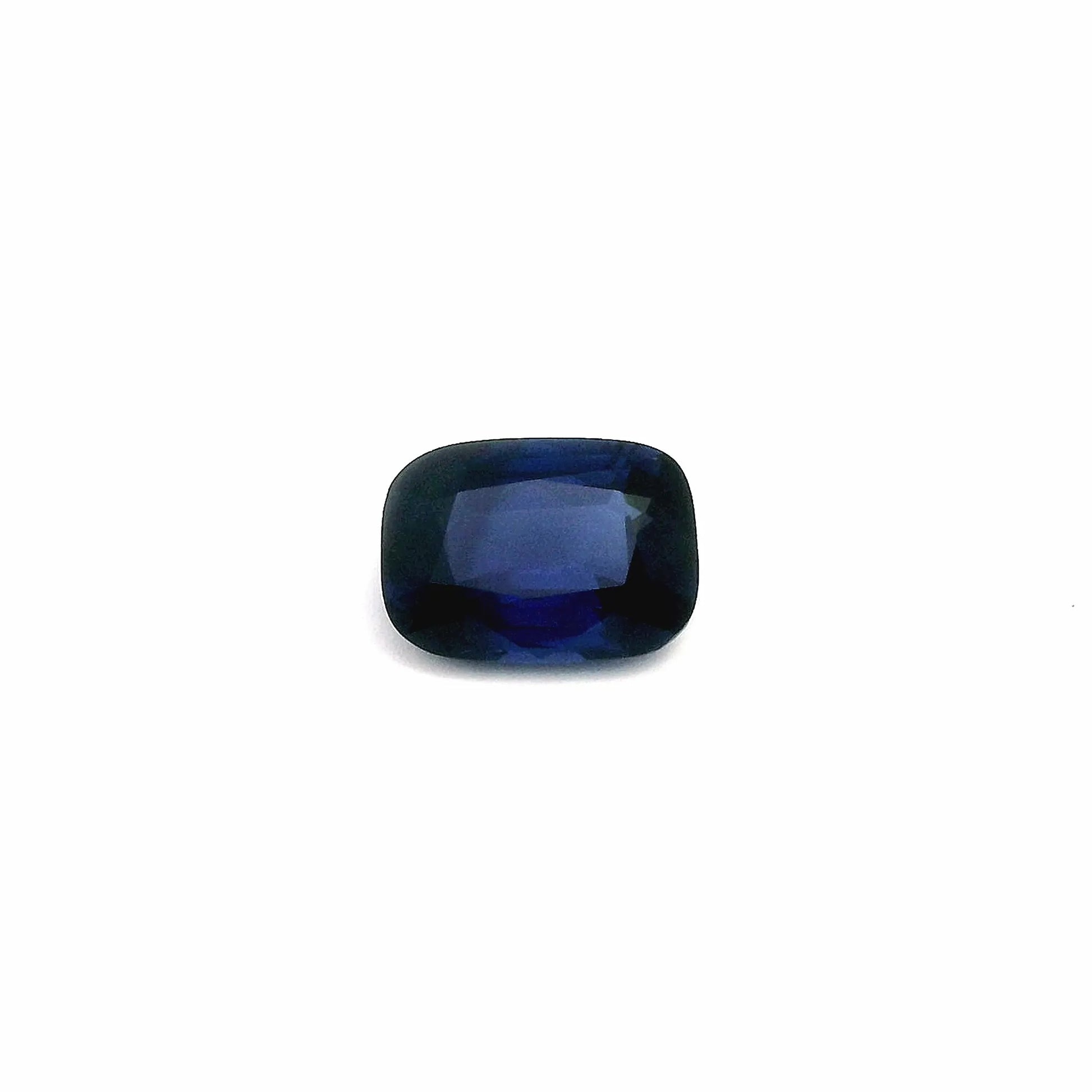 2.20ct Cushion Natural Sapphire (Colour Blue, Clarity Slightly Included, Cut Faceted)