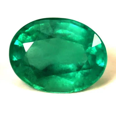2.20ct Oval Natural Emerald (Colour Green, Clarity Slightly Included, Cut Faceted)
