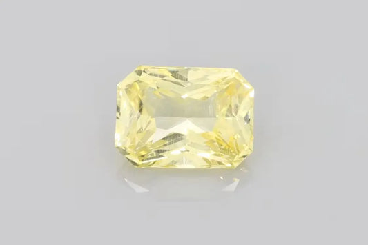 2.29ct Emerald Natural Sapphire (Colour Yellow, Clarity Eye Clean, Cut Faceted)