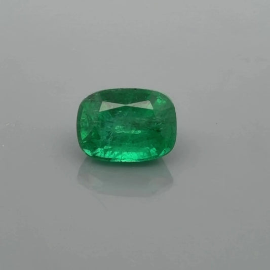 2.30ct Cushion Natural Emerald (Colour Green, Clarity Slightly Included, Cut Faceted)