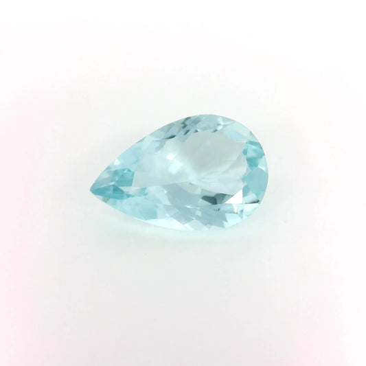 2.30ct Pear Natural Aquamarine (Colour Blue, Clarity Eye Clean, Cut Faceted)
