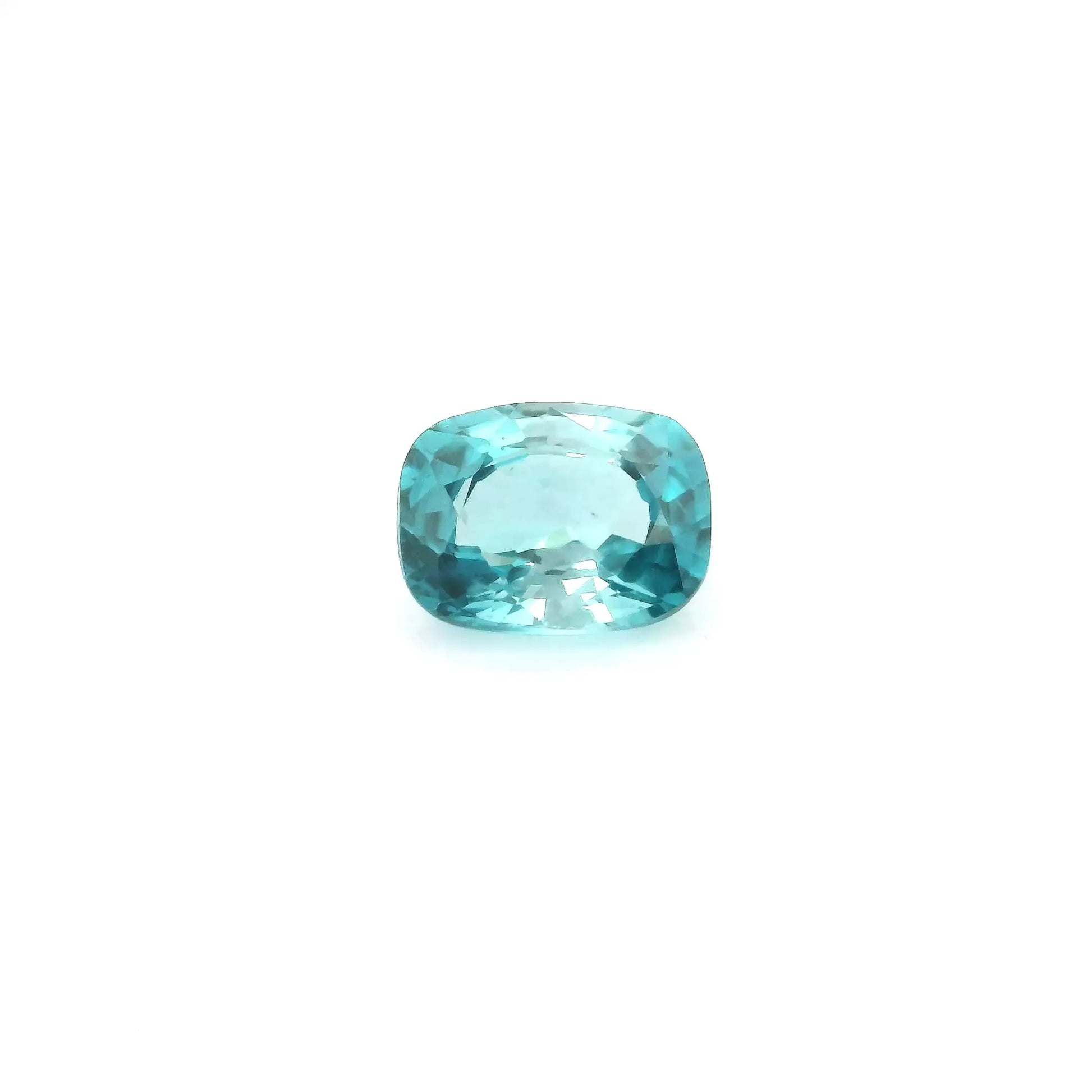 2.33ct Cushion Natural Zircon (Colour Blue, Clarity Slightly Included, Cut Faceted)