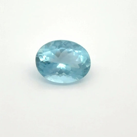 2.36ct Oval Natural Aquamarine (Colour Blue, Clarity Slightly Included, Cut Faceted)
