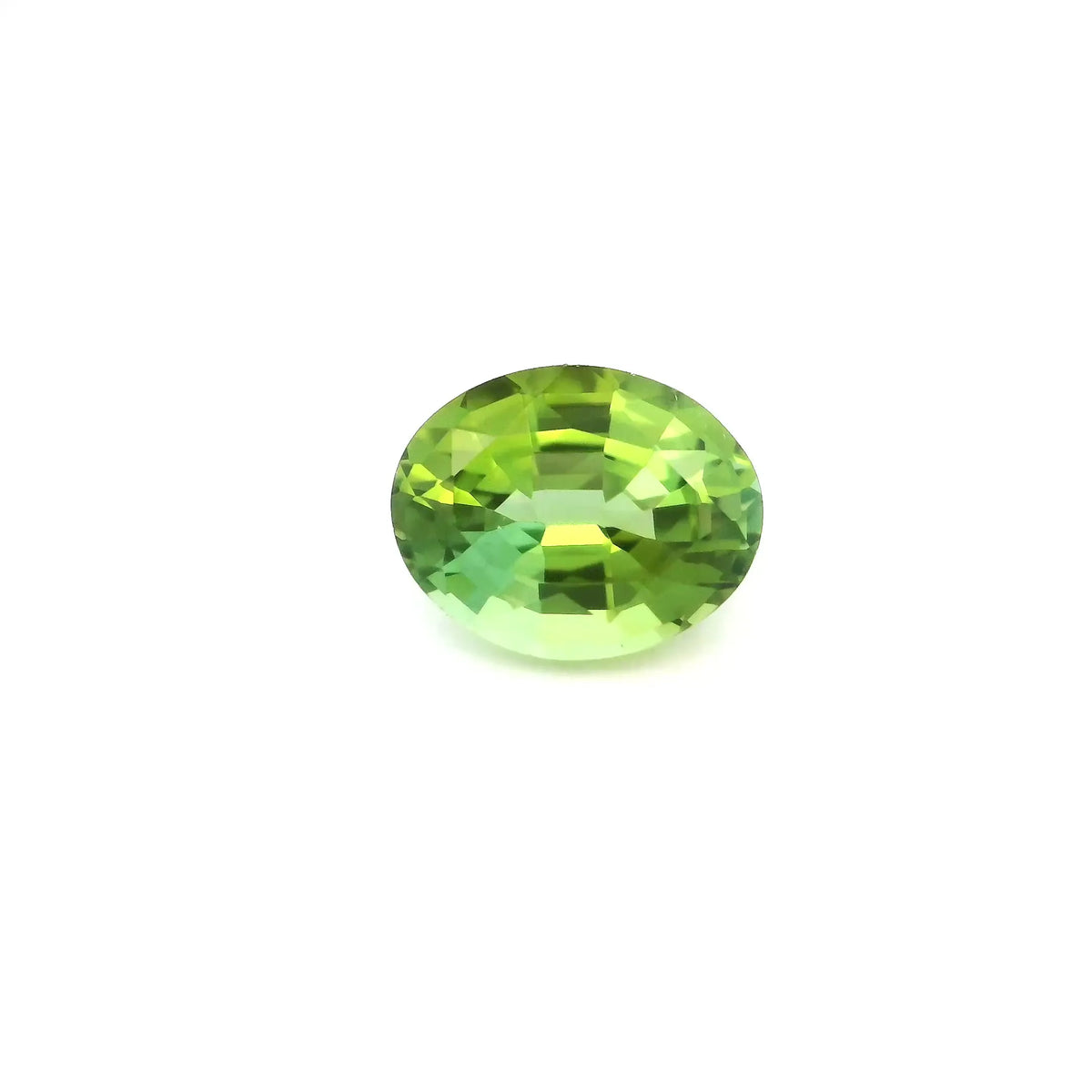2.44ct Oval Natural Tourmaline (Colour Green, Clarity Slightly Included, Cut Faceted)
