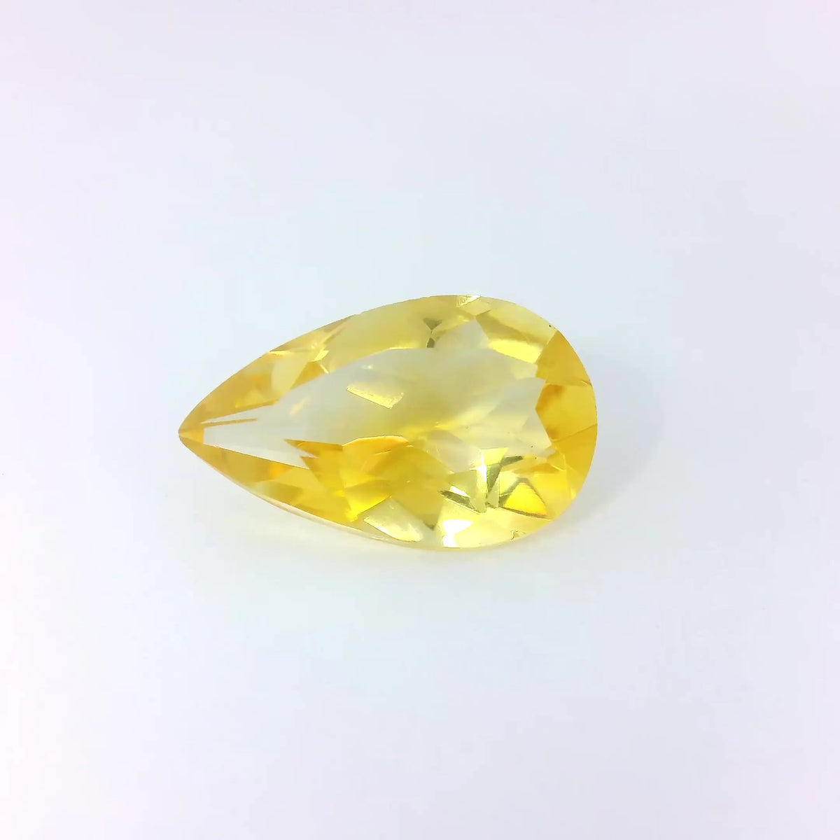2.46ct Pear Natural Citrine (Colour Yellow, Clarity Eye Clean, Cut Faceted)