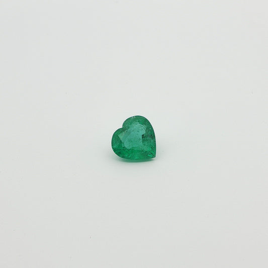 2.48ct Heart Natural Emerald (Colour Green, Clarity Slightly Included, Cut Faceted)