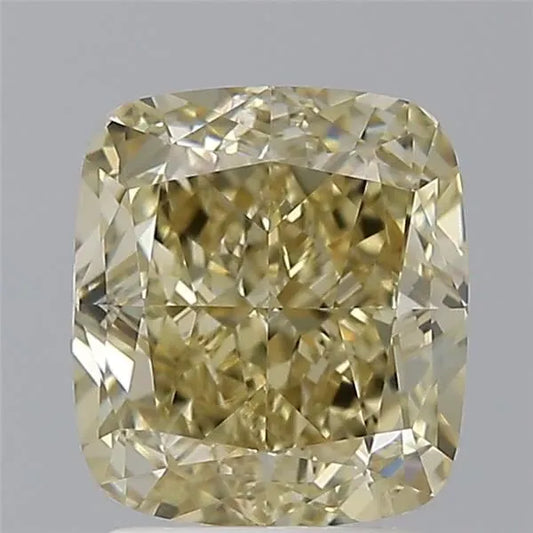 2.49ct Cushion modified Natural Diamond (Colour Fancy Brownish Yellow, Clarity VVS1, GIA Certified)