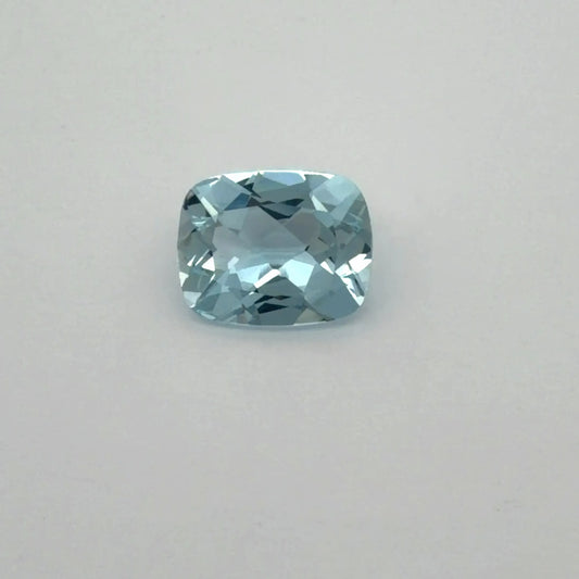 2.50ct Cushion Natural Aquamarine (Colour Blue, Clarity Eye Clean, Cut Faceted)