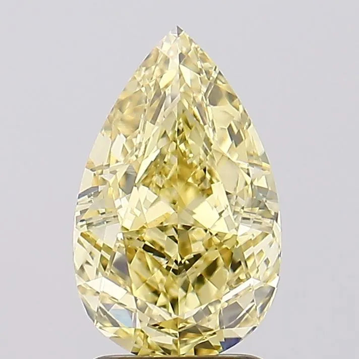 2.50ct Pear Lab Grown Diamond (Colour Fancy Intense Yellow, Clarity VVS2, IGI Certified)