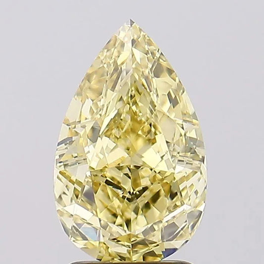 2.50ct Pear Lab Grown Diamond (Colour Fancy Intense Yellow, Clarity VVS2, IGI Certified)