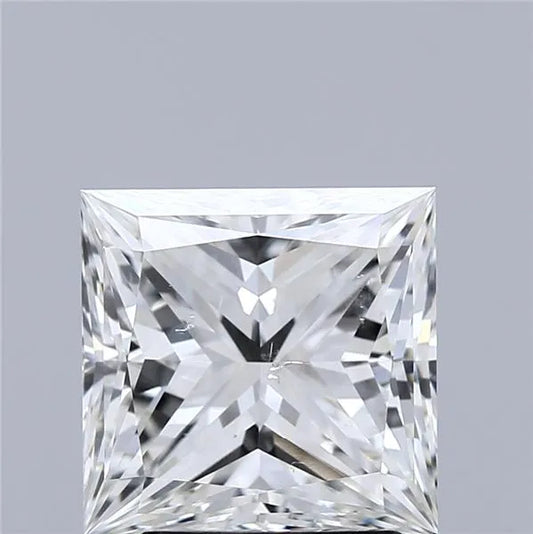 2.50ct Princess Natural Diamond (Colour G, Clarity SI1, HRD Certified)