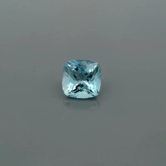 2.54ct Cushion Natural Aquamarine (Colour Blue, Clarity Eye Clean, Cut Faceted)