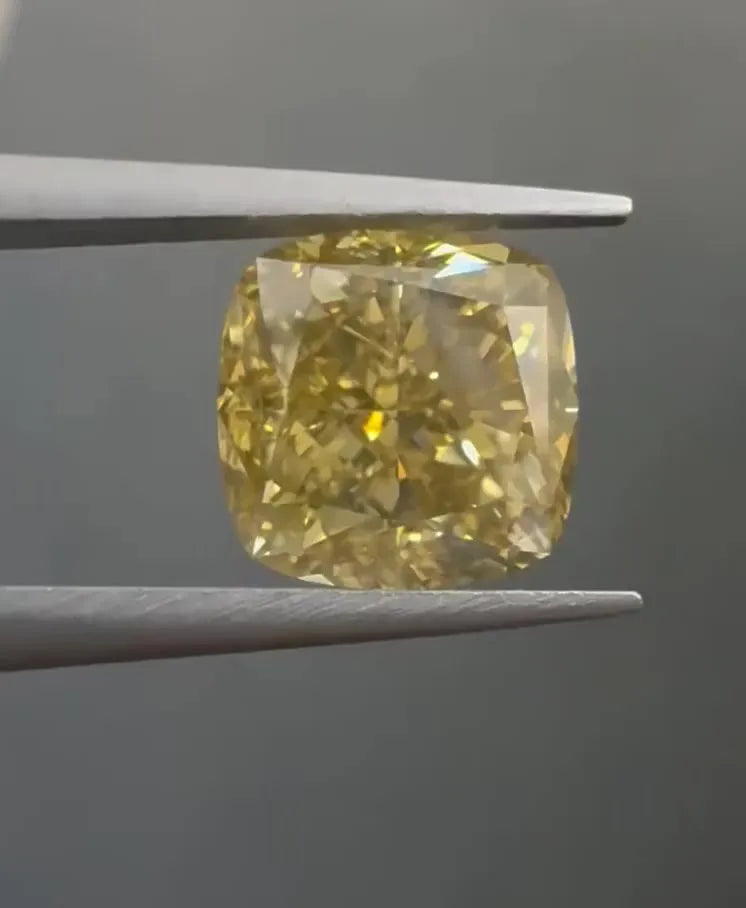 2.54ct Cushion brilliant Natural Diamond (Colour Fancy Deep Brown Yellow, Clarity VS2, GIA Certified)