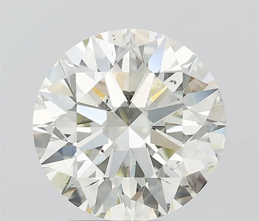 2.59ct Round Natural Diamond (Colour K, Clarity SI1, Cut EX, IGI Certified)