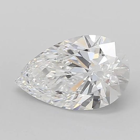 2.65ct Pear Lab Grown Diamond (Colour D, Clarity VVS1, Cut EX, IGI Certified)