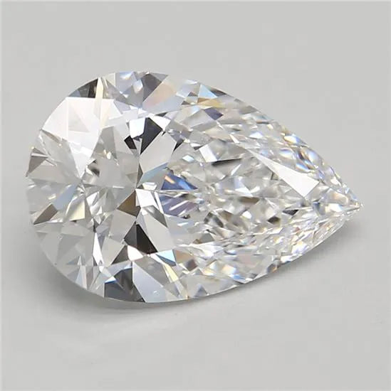 2.66ct Pear Lab Grown Diamond (Colour D, Clarity VVS2, GIA Certified)