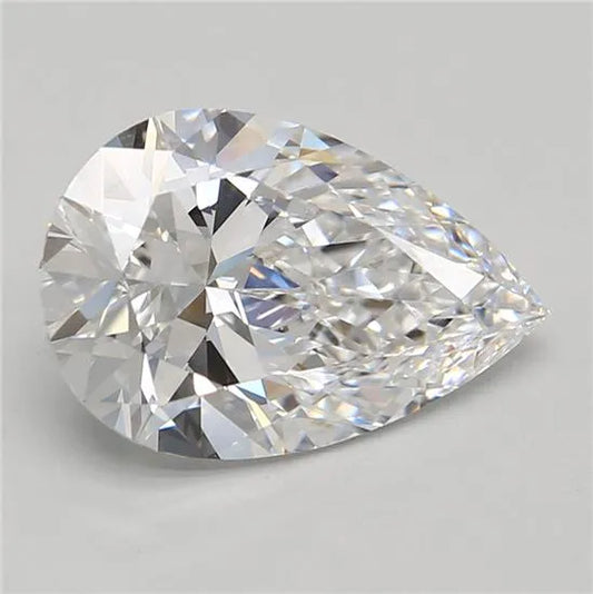 2.66ct Pear Lab Grown Diamond (Colour D, Clarity VVS2, GIA Certified)