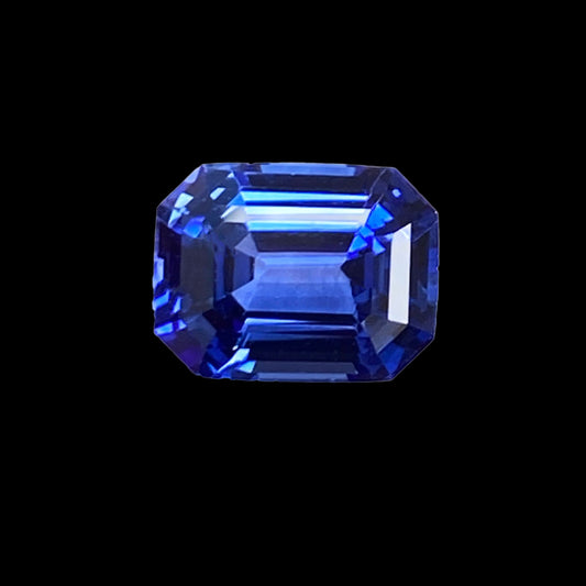 2.69ct Emerald Natural Sapphire (Colour Blue, Clarity Eye Clean, Cut Faceted)