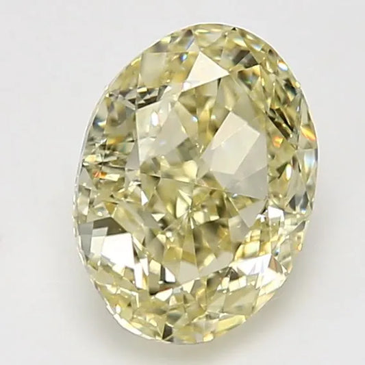 2.78ct Oval Natural Diamond (Colour Fancy Yellowish Yellow, Clarity VVS1, GIA Certified)
