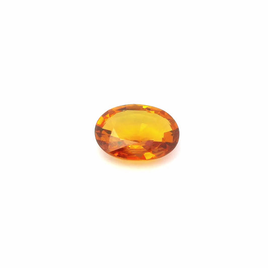 2.81ct Oval Natural Sapphire (Colour Orange, Clarity Eye Clean, Cut Faceted)