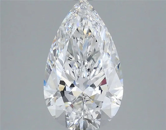 2.87ct Pear Lab Grown Diamond (Colour D, Clarity VVS2, IGI Certified)