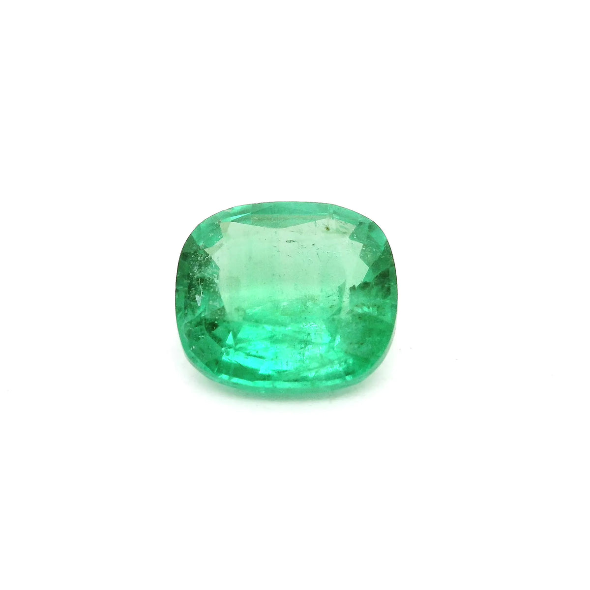 2.89ct Cushion Natural Emerald (Colour Green, Clarity Slightly Included, Cut Faceted)