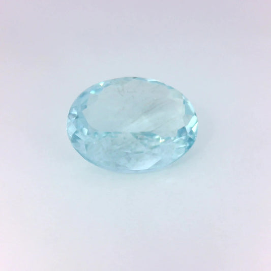 2.94ct Oval Natural Aquamarine (Colour Blue, Clarity Slightly Included, Cut Faceted)