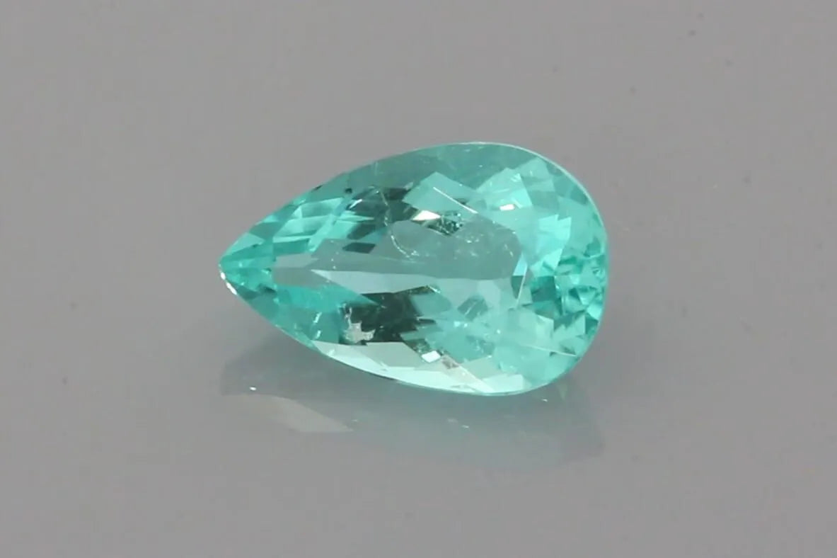 1.51ct Pear Natural Tourmaline (Colour Blue, Clarity Slightly Included, Cut Faceted)