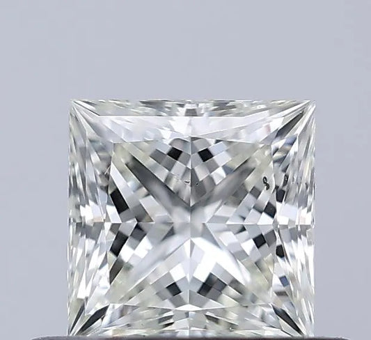 0.51ct Princess Natural Diamond (Colour J, Clarity VS2, Cut EX, IGI Certified)