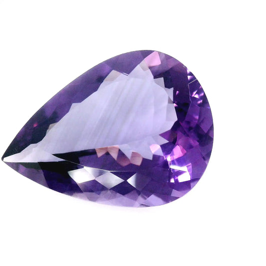 21.93ct Pear Natural Amethyst (Colour Purple, Clarity Eye Clean, Cut Faceted)