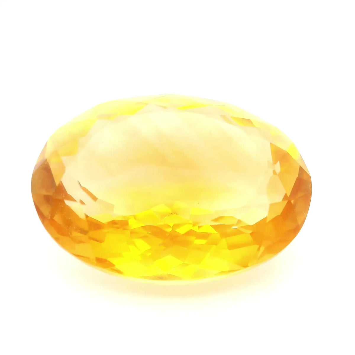 22.93ct Oval Natural Citrine (Colour Yellow, Clarity Eye Clean, Cut Faceted)