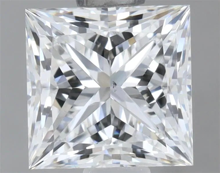 0.91ct Princess Natural Diamond (Colour F, Clarity VS2, GIA Certified)
